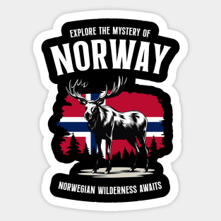 Explore The Mystery Of Norway Sticker